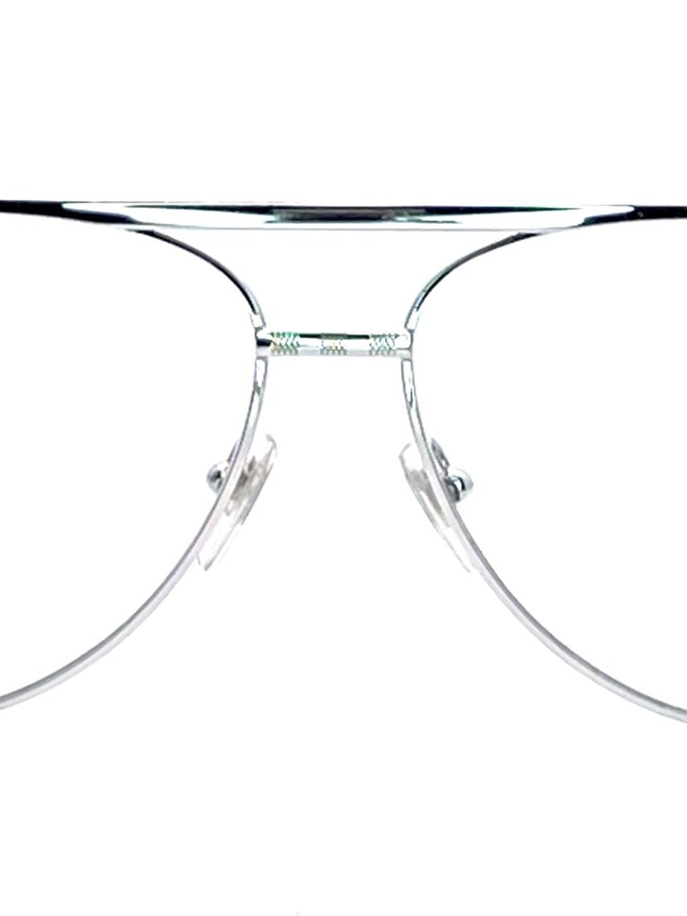Louis Vuitton Silver Aviators Metal Eyeglasses with Smoke Temples - Picture 6 of 10